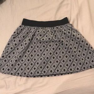 Black and white skirt